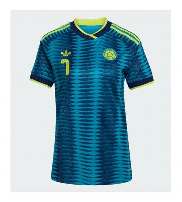 Colombia Luis Diaz #7 Udebanetrøje Dame VM 2026 Kortærmet